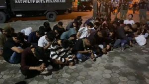 Puluhan Remaja Terjaring Razia Pekat di Pekanbaru