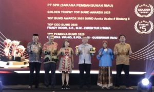 PT SPR Raih Golden Trophy Top BUMD Awards 2025