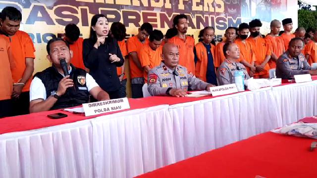 Polda Riau Gelar Operasi Anti Premanisme, 169 Orang Ditangkap