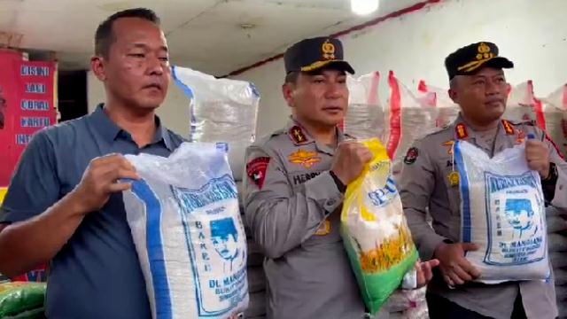Polda Riau Gerebek Toko Distributor, 9 Ton Beras Oplosan Disita