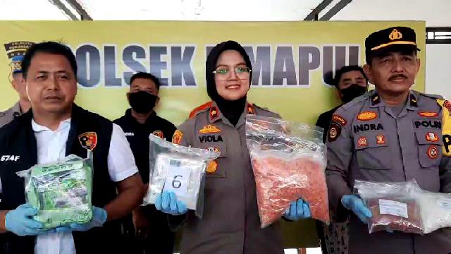 Polsek Limapuluh Tangkap Kurir Sabu Rp 7 Milyar