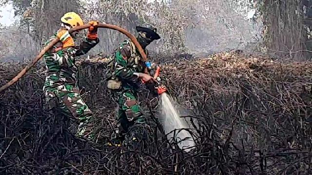 Ratusan TNI Dikerahkan ke Rokan Hilir, Karhutla Capai 1.098 Hektare